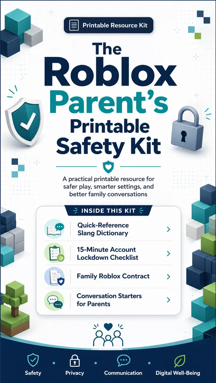 Roblox Parent's Printable Safety Kit cover